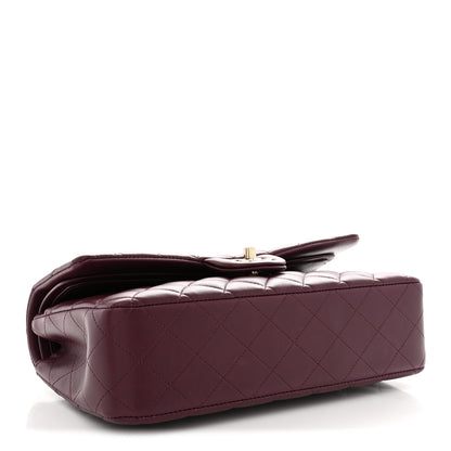 Chanel Lambskin Quilted Medium Double Flap Burgundy 4 of 13