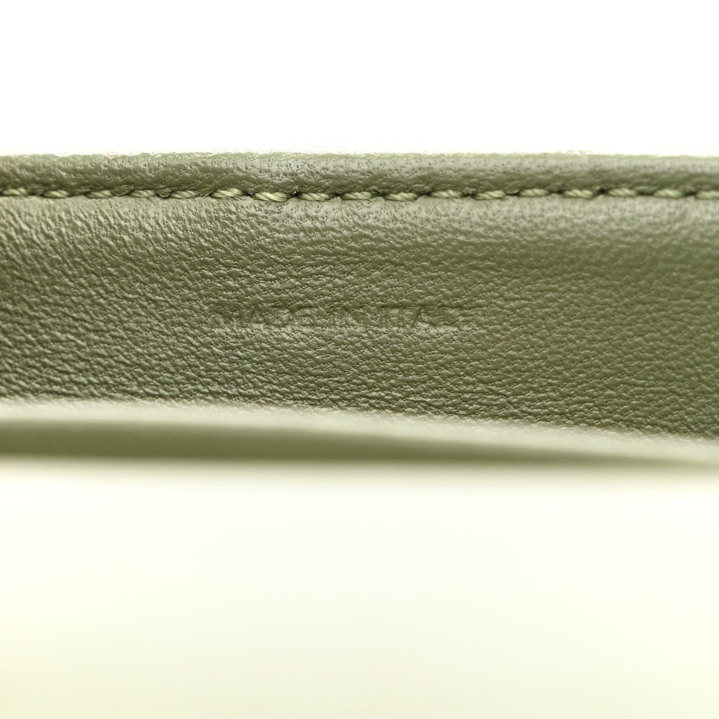 Shiny Calfskin Nano Triomphe Soft Khaki
