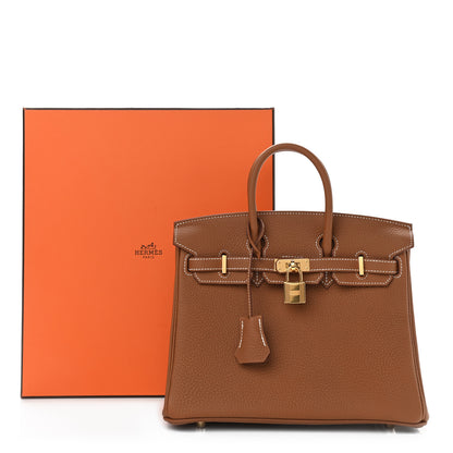 Hermes Togo Birkin 25 Gold 10 of 10