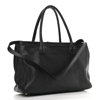 Chanel Calfskin Cerf Executive Shopper Tote Black 3 of 13