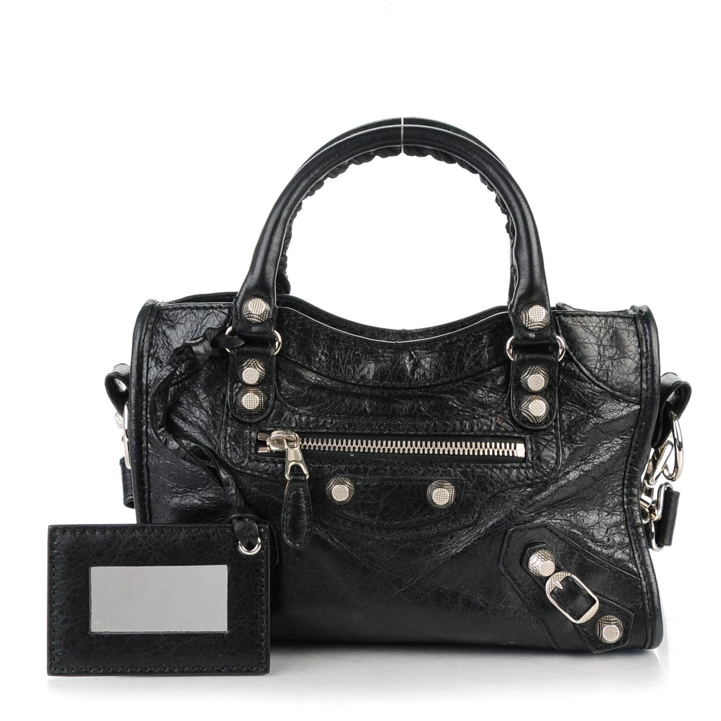Agneau Giant 12 Silver Hardware Mini City Black