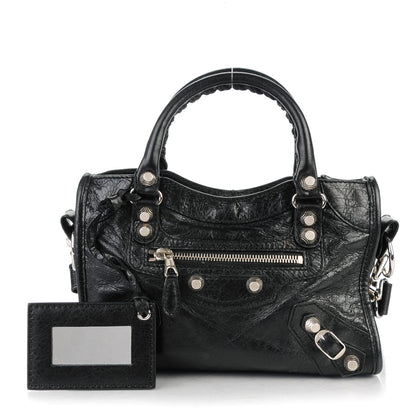 Balenciaga Agneau Giant 12 Silver Hardware Mini City Black 1 of 8