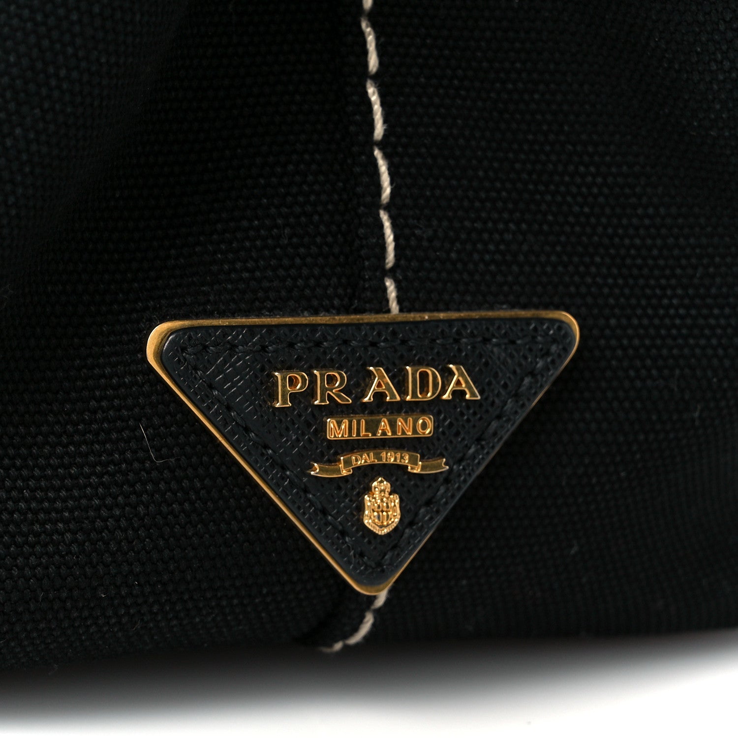 Prada Canapa Small Logo Tote Black Talco 10 of 13