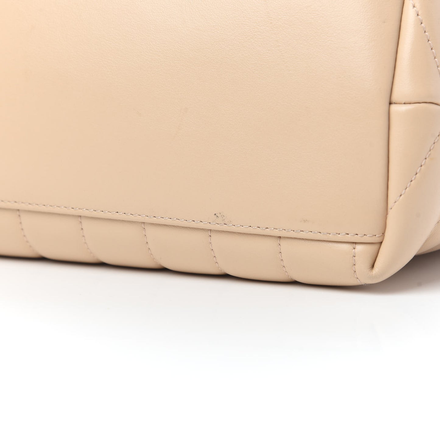 Calfskin Y Quilted Monogram Medium Loulou Chain Satchel Nude Powder