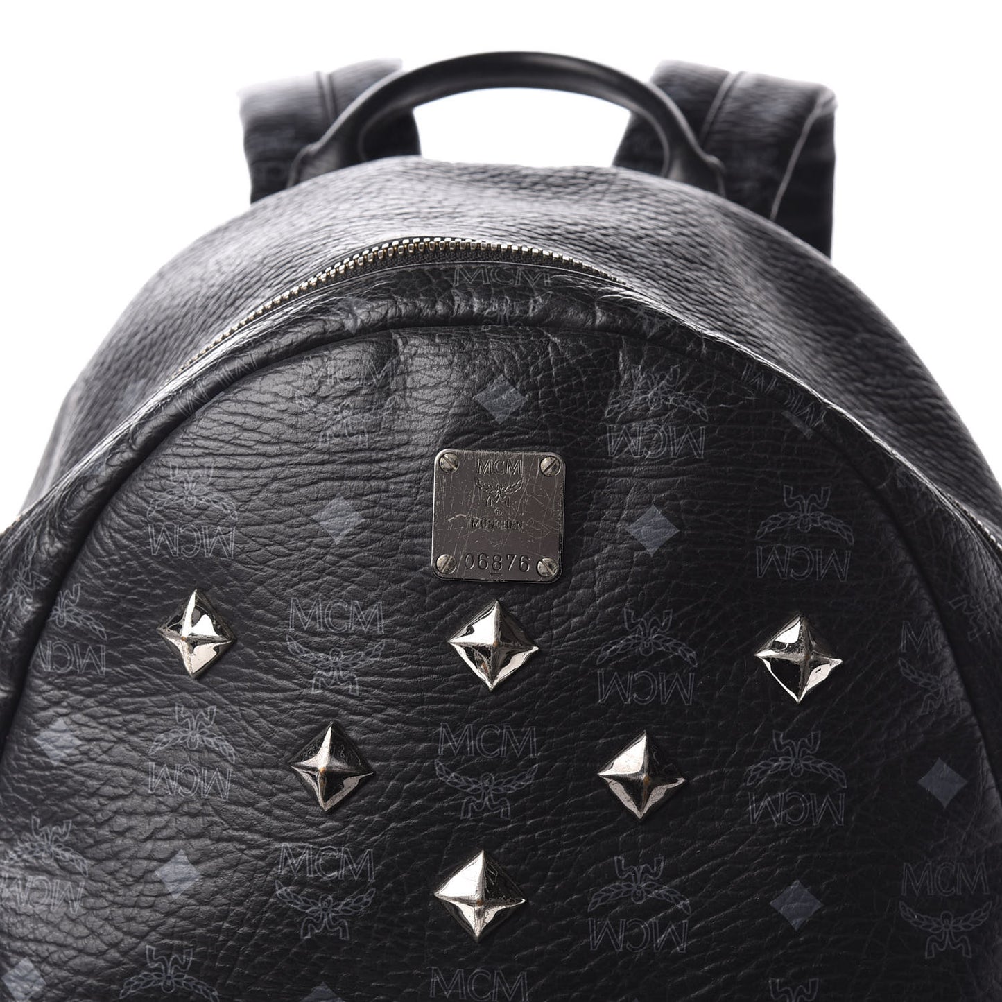Visetos Medium Sprinkle Stud Stark Backpack Black