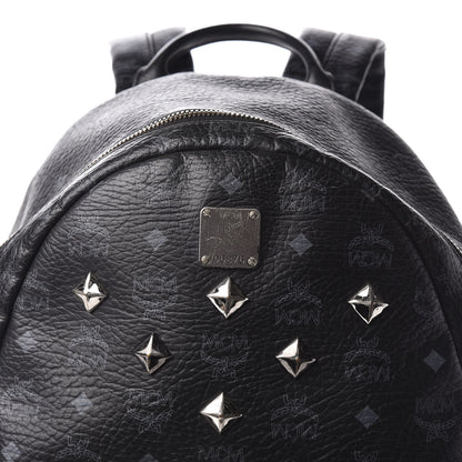 MCM Visetos Medium Sprinkle Stud Stark Backpack Black 8 of 8
