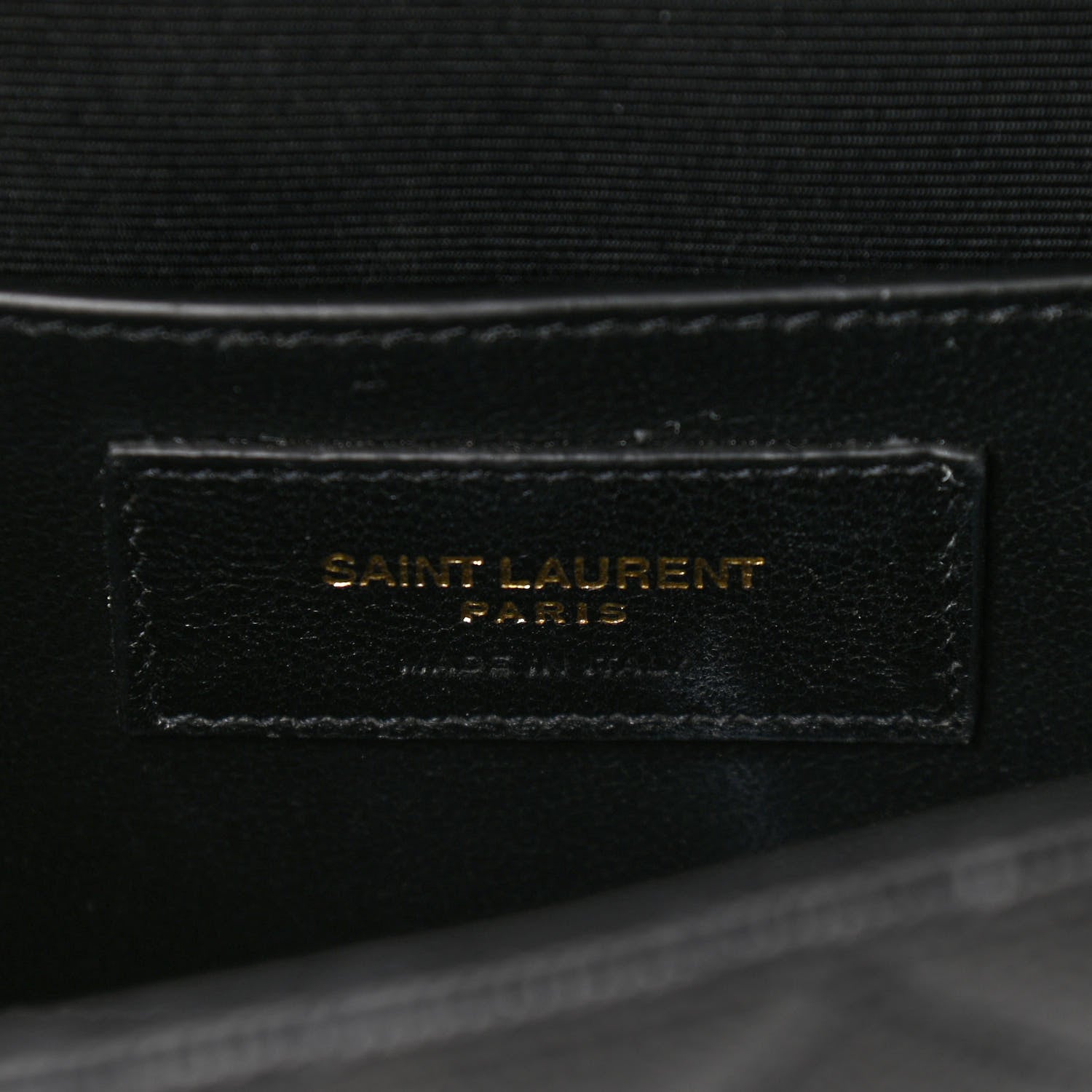 Saint Laurent Grain De Poudre Textured Mixed Matelasse Triquilt Small Monogram Satchel Black 6 of 11