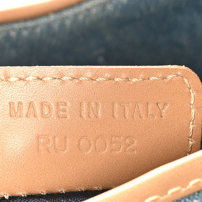 Christian Dior Denim Calfskin Saddle Bag Light Blue 7 of 11