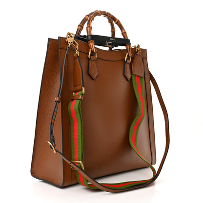 Gucci Wonka Grain Calfskin Large Diana Tote Bag Cuir Black 3 of 10