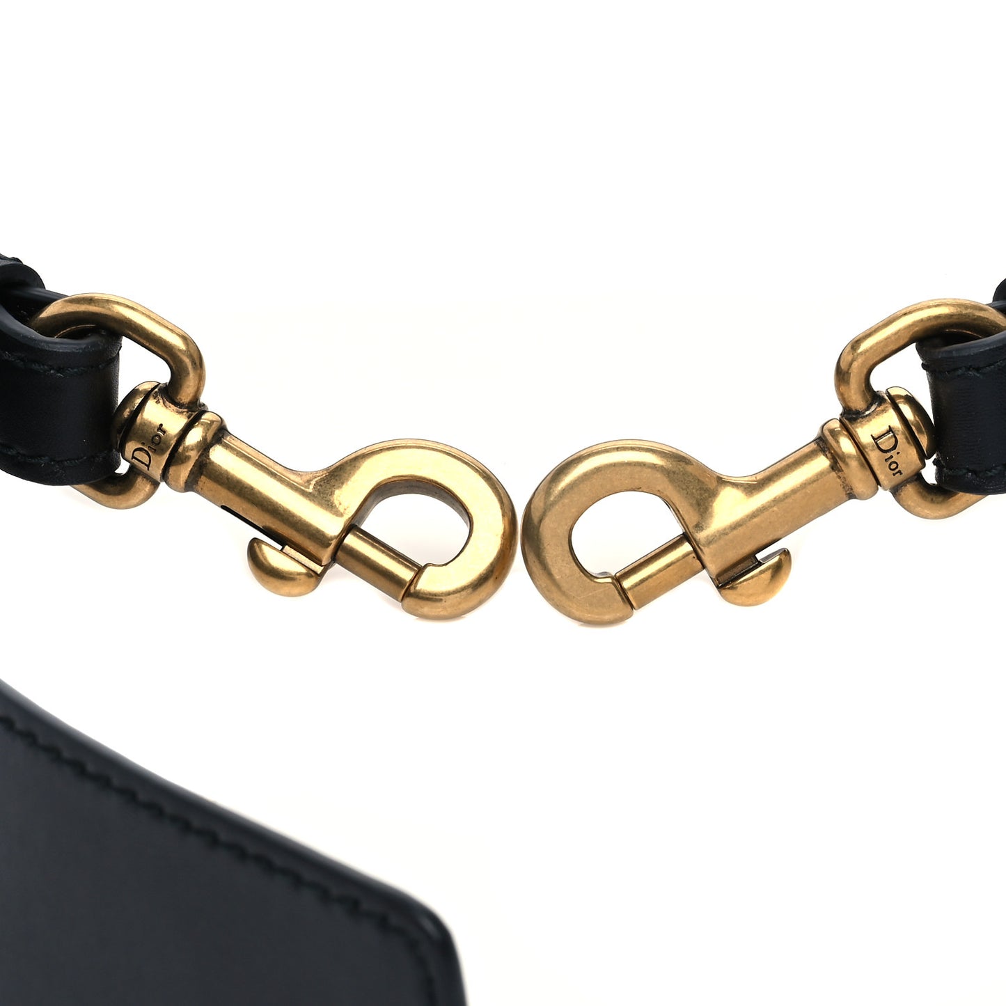 Calfskin J'Adior Shoulder Strap Black