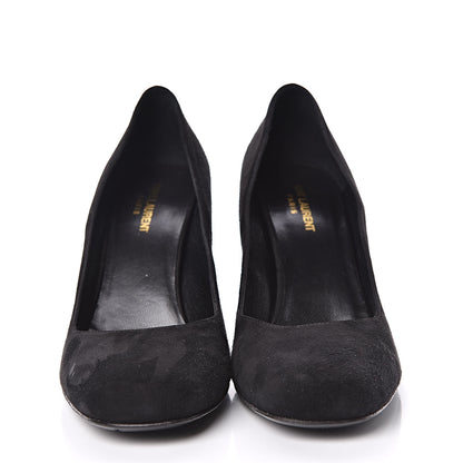 Saint Laurent Kid Scamosciato Babies 90 Pumps 41 Black 2 of 14
