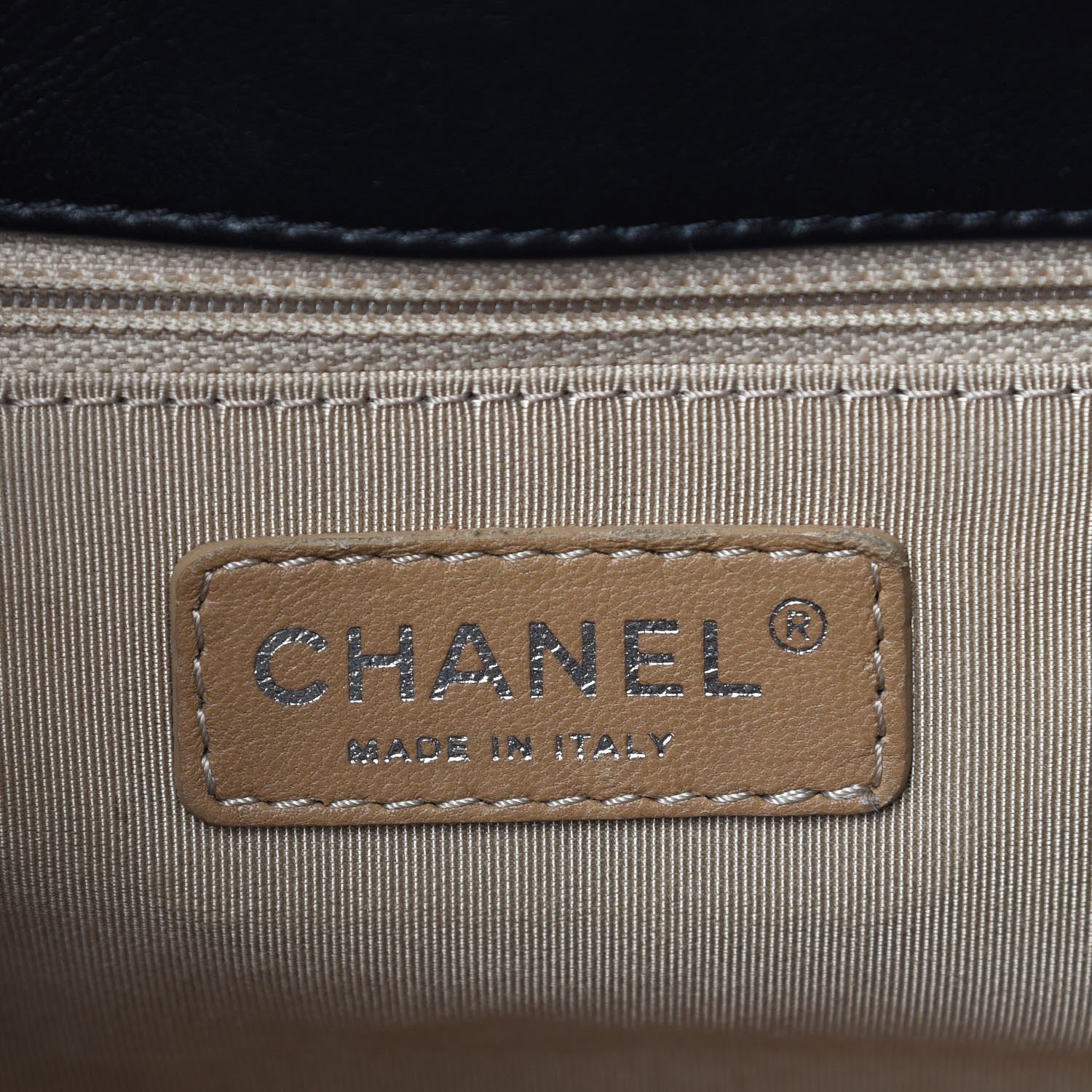 Chanel Glazed Crinkled Calfskin Accordion Mademoiselle Black 6 of 8