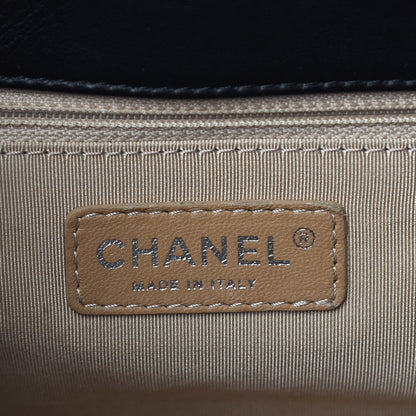 Chanel Glazed Crinkled Calfskin Accordion Mademoiselle Black 6 of 8