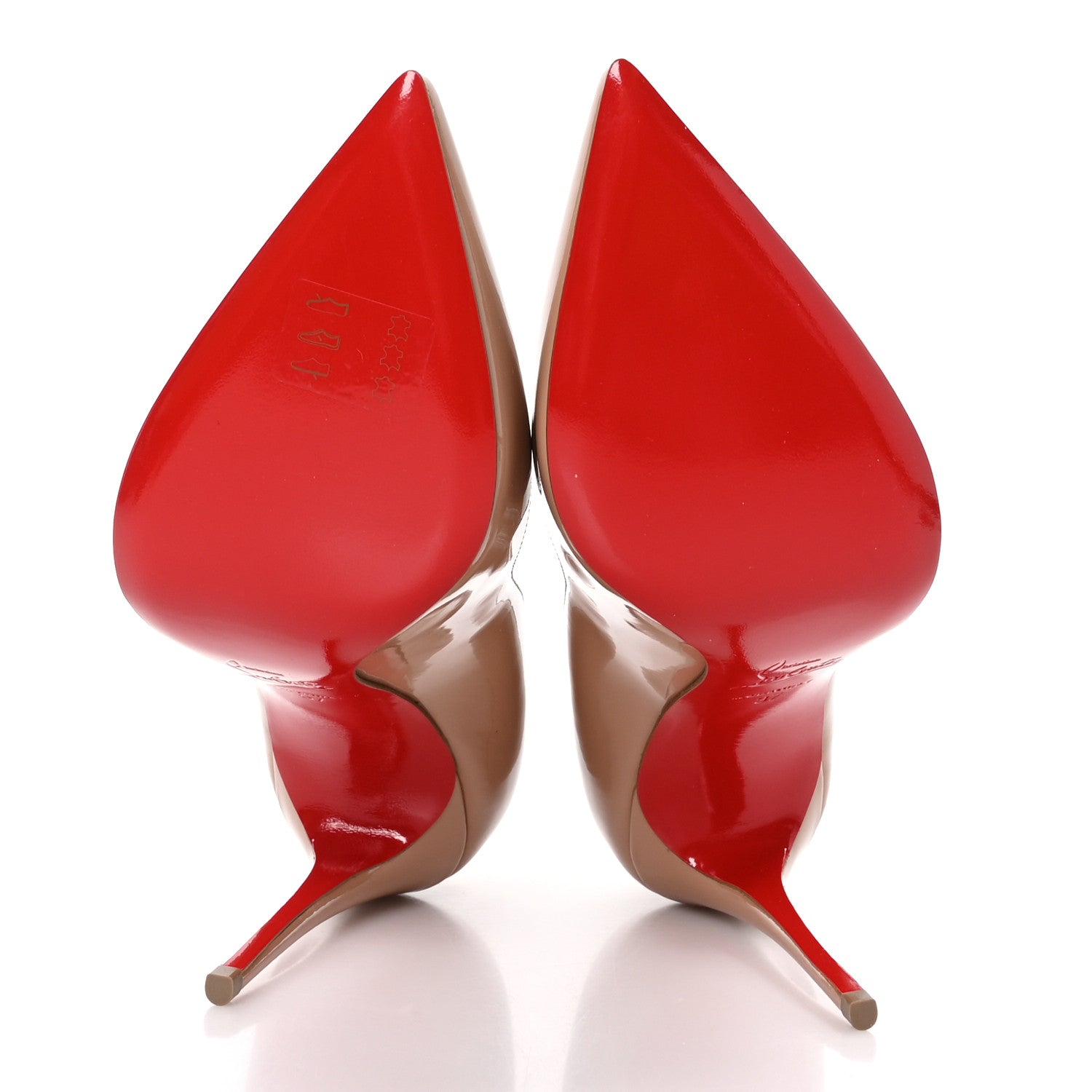 Christian Louboutin Patent Pigalle Follies 100 Pumps 37 Nude 5 of 10