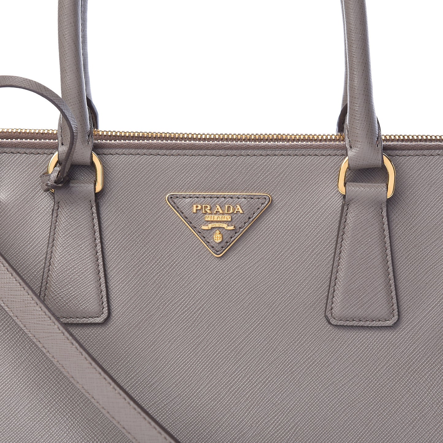 Saffiano Large Galleria Double Zip Tote Argilla
