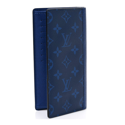 Louis Vuitton Taigarama Brazza Wallet NM Cobalt 3 of 6