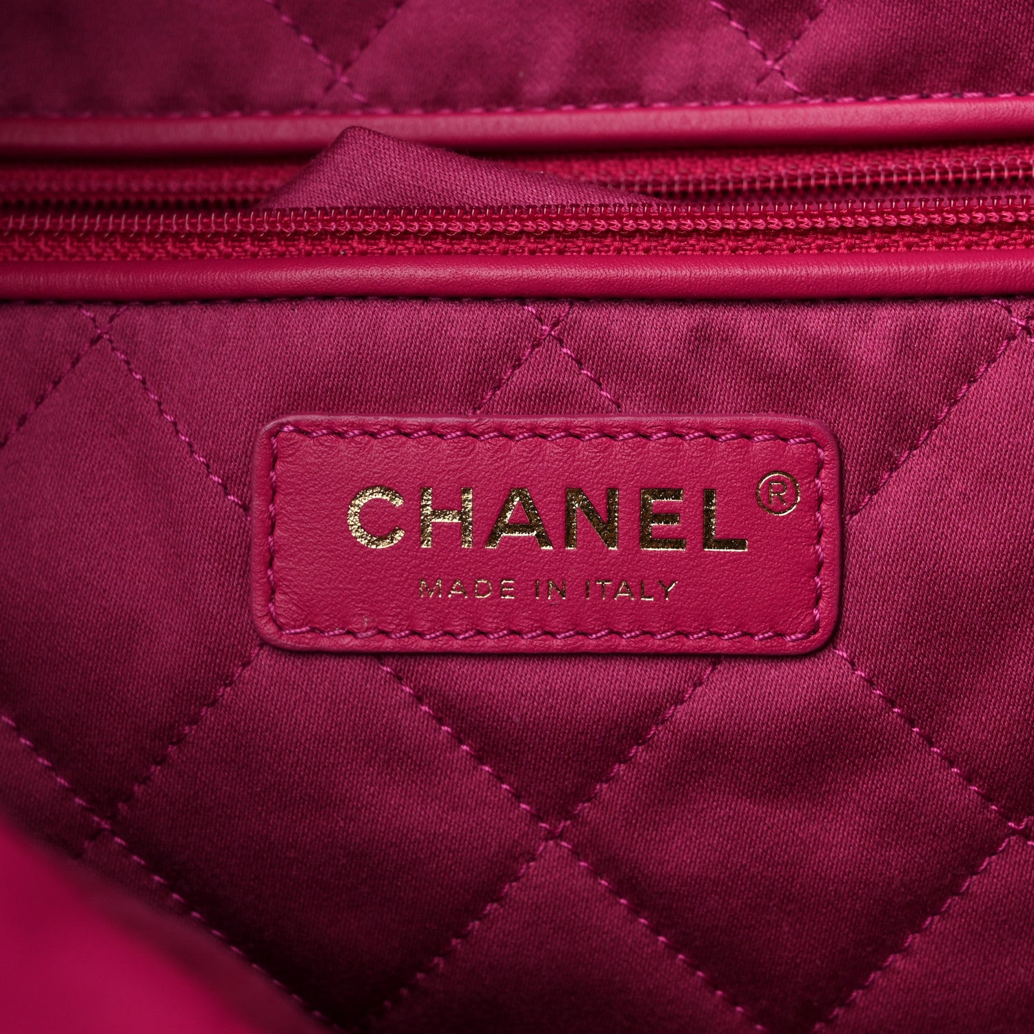 Chanel Shiny Calfskin Quilted Small Chanel 22 Fuchsia 7 of 10