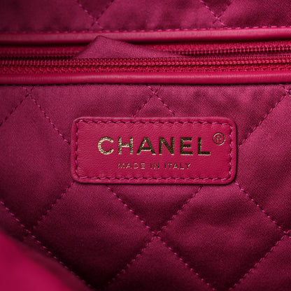 Chanel Shiny Calfskin Quilted Small Chanel 22 Fuchsia 7 of 10