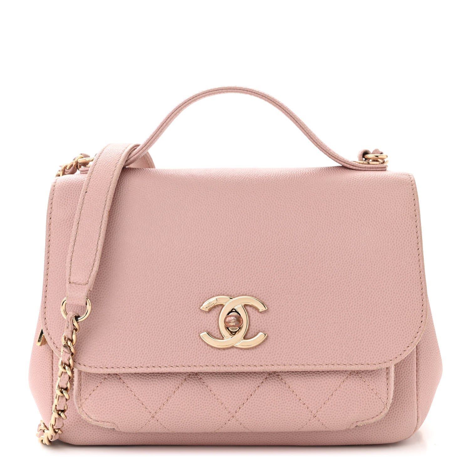 Chanel Caviar Quilted Small Business Affinity Flap Light Pink 1 of 14