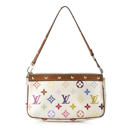 Louis Vuitton Monogram Multicolor Pochette Accessories White 1 of 14
