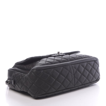 Chanel Caviar Quilted Travel Flap Tote Black 4 of 11
