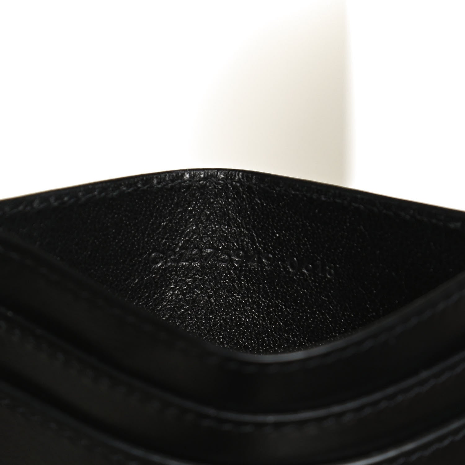Saint Laurent Calfskin Smoking Forever Patch Credit Card Case Black 9 of 10