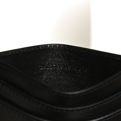 Saint Laurent Calfskin Smoking Forever Patch Credit Card Case Black 9 of 10