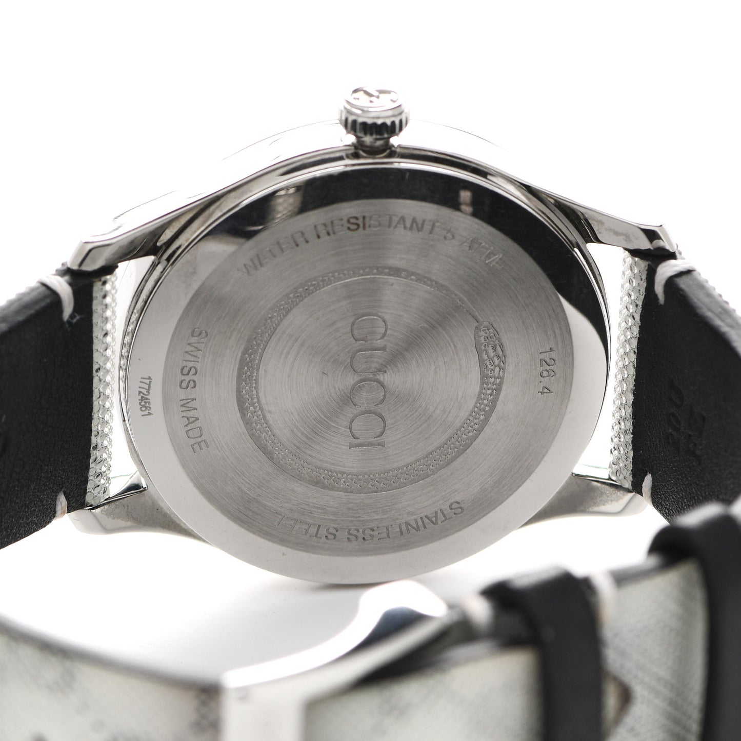 Stainless Steel Calfskin 38mm G-Timeless GG Hologram Quartz Watch