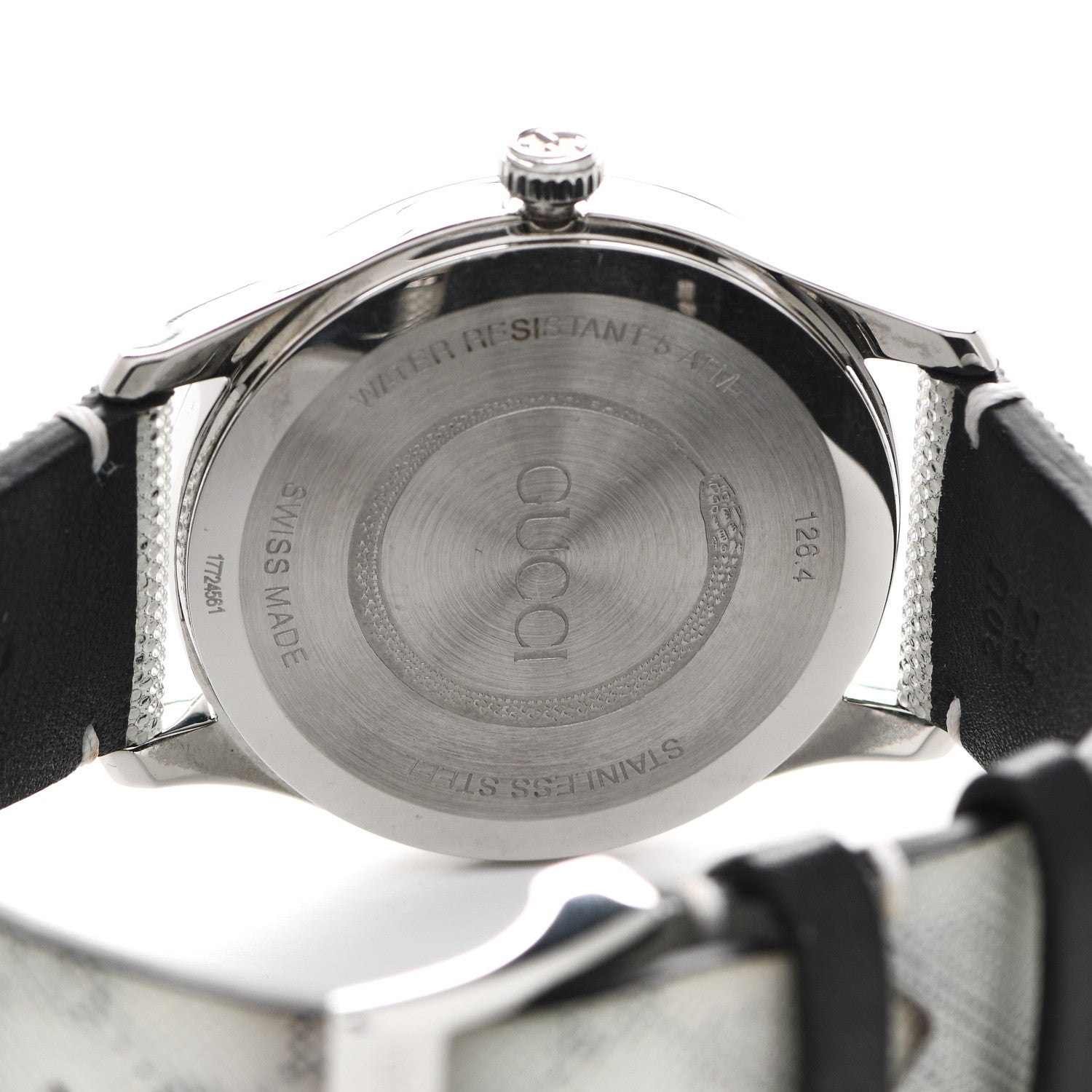 Gucci Stainless Steel Calfskin 38mm G-Timeless GG Hologram Quartz Watch 4 of 5