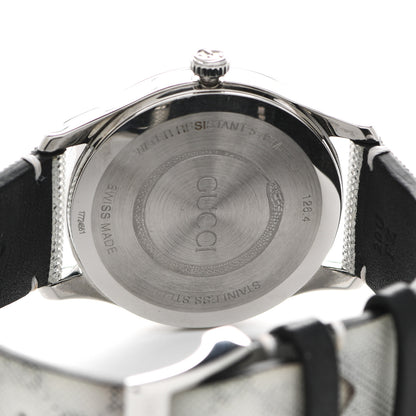 Gucci Stainless Steel Calfskin 38mm G-Timeless GG Hologram Quartz Watch 4 of 5