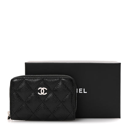 Chanel Caviar Quilted Zip Coin Purse Black 8 of 8