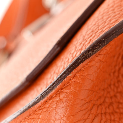 Hermes Taurillon Clemence Jypsiere 28 Orange 14 of 14
