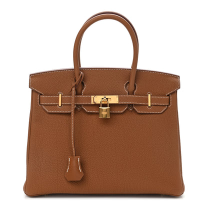 Hermes Togo Birkin 30 Gold 1 of 10
