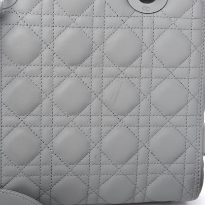 Christian Dior Ultra Matte Calfskin Cannage Medium Lady Dior Grey Stone 11 of 11