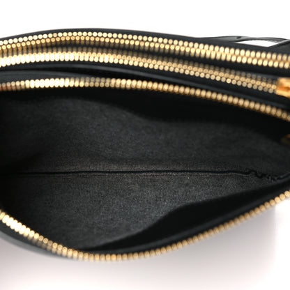Celine Lambskin Small Trio Crossbody Bag Black 5 of 12