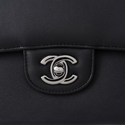 Chanel Calfskin Medium Classic Pure Double Flap Black 9 of 12