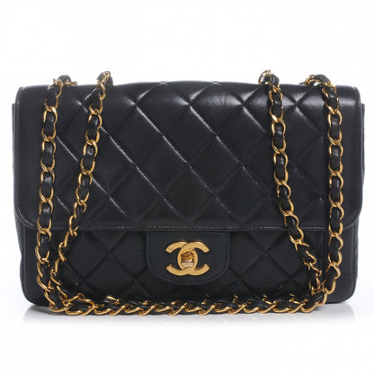 Chanel Lambskin Single Flap Black 1 of 9