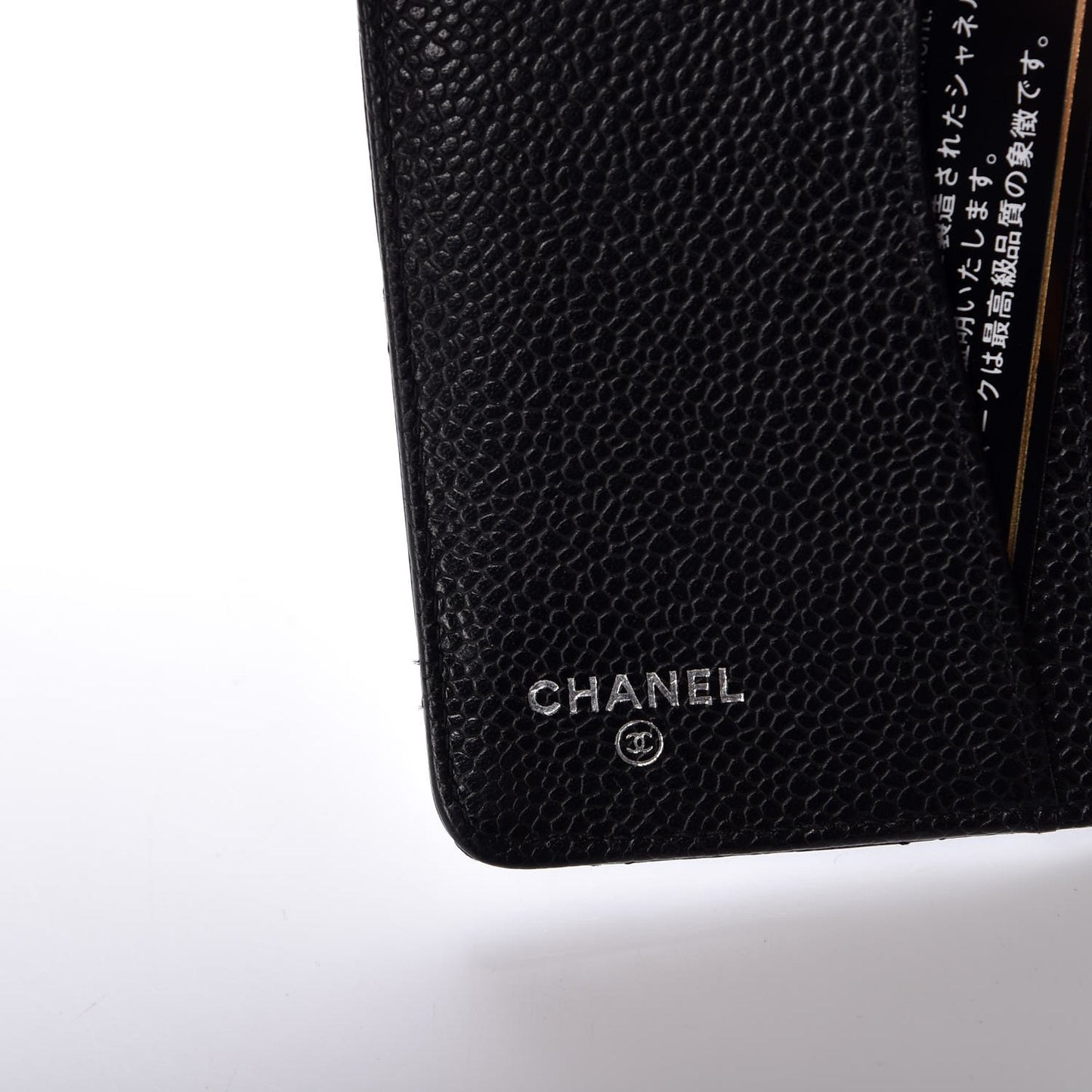Caviar Quilted Passport Holder Black