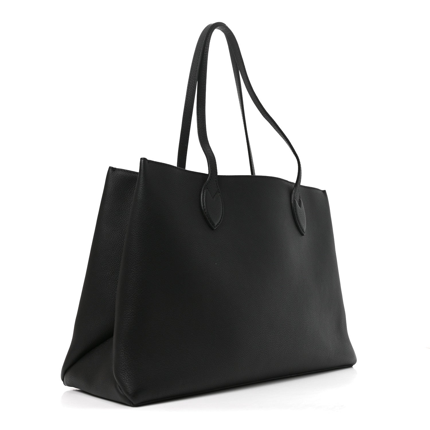 Louis Vuitton Grained Calfskin Lockme Shopper Black 2 of 8
