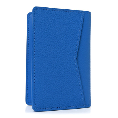 Louis Vuitton Grained Calfskin Aerogram Pocket Organizer Bright Blue 3 of 7