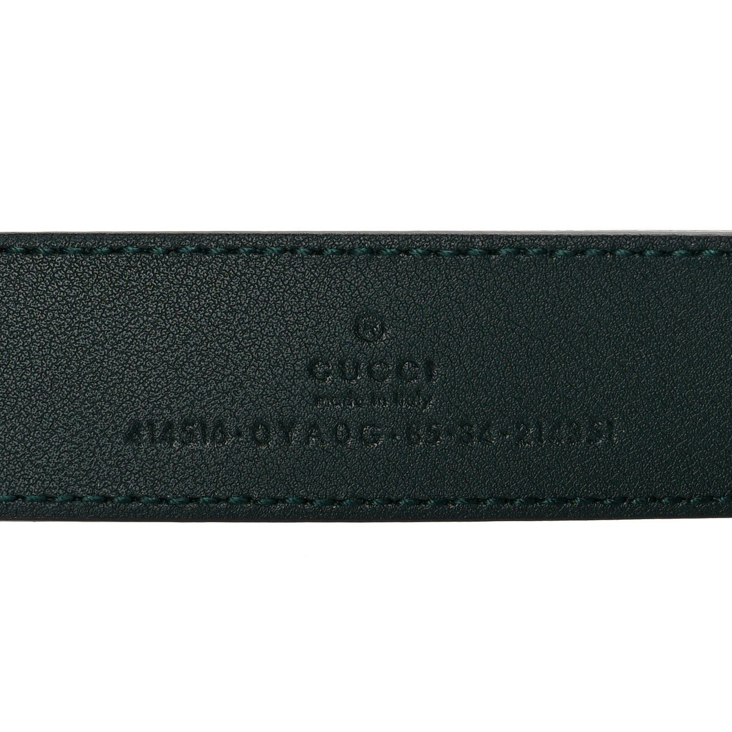 Plutone Calfskin Double G 30mm Belt 85 34 Verde