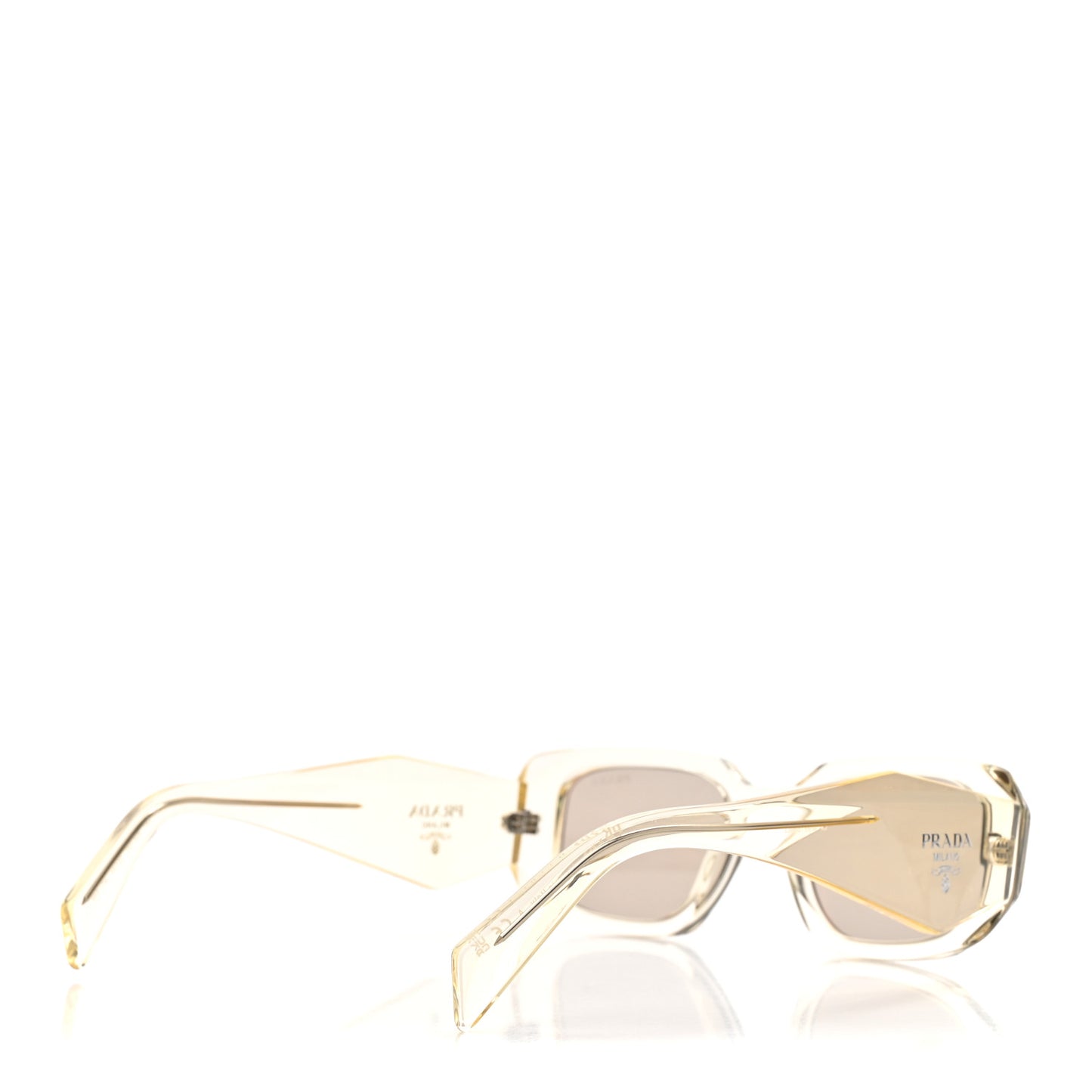 Acetate Symbole Sunglasses SPR 17W Transparent Gold