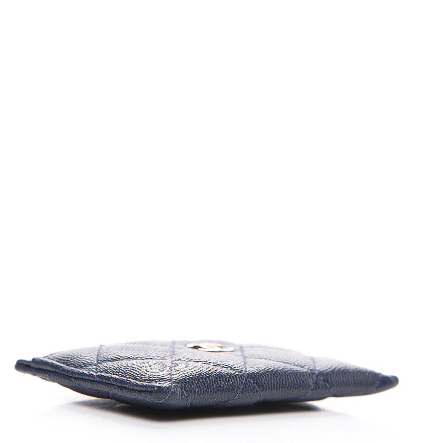 Chanel Caviar Quilted Card Holder Blue 3 of 8