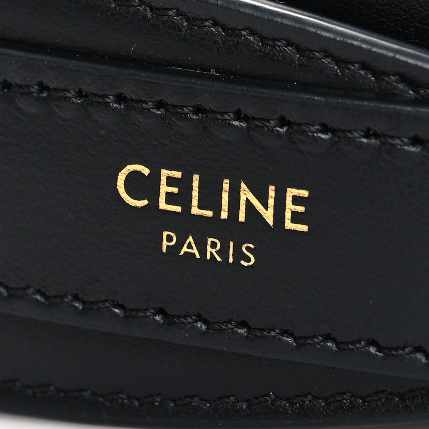 Celine Smooth Calfskin Strap Black 4 of 6