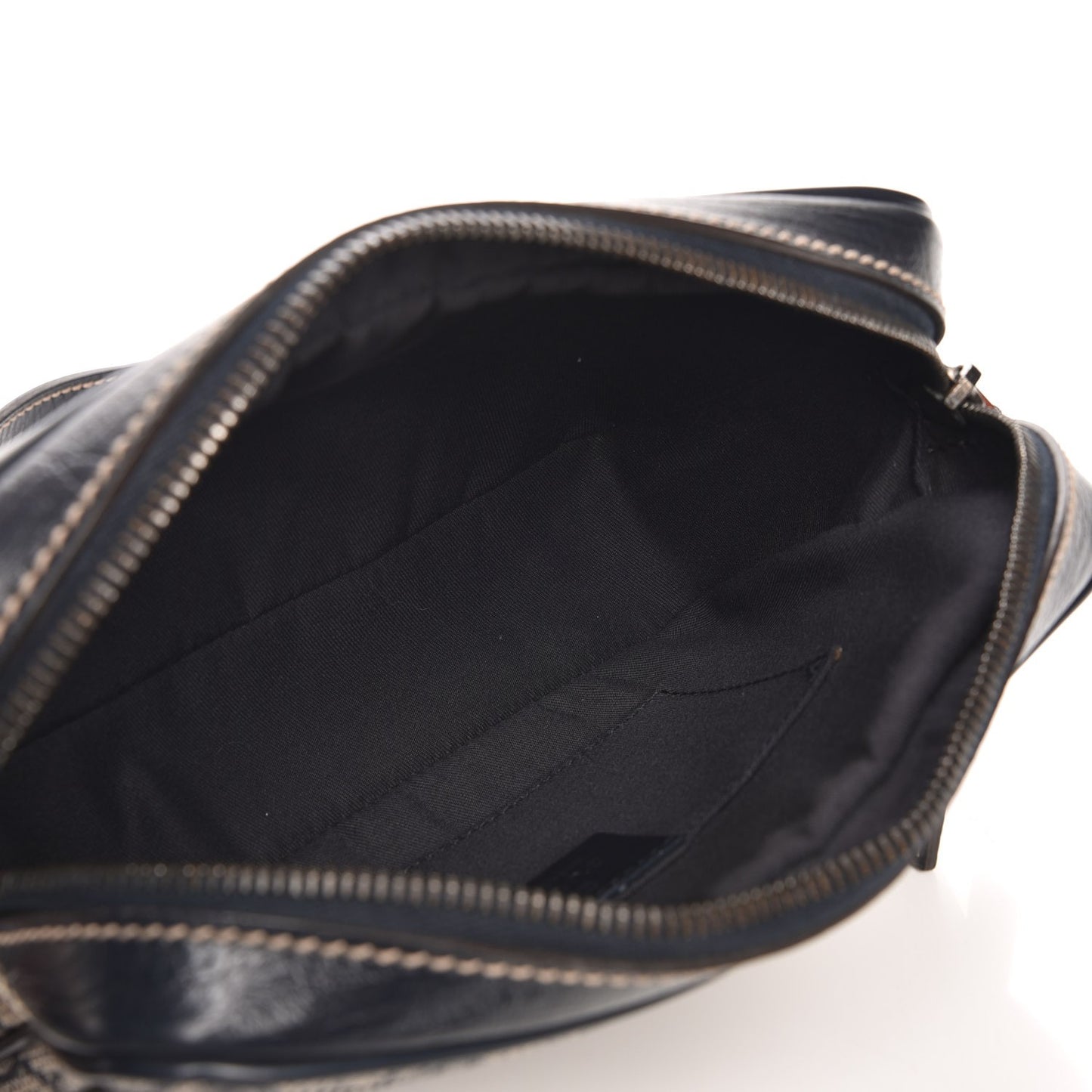 GG Supreme Monogram Web Small Shoulder Bag Navy