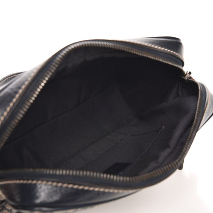 Gucci GG Supreme Monogram Web Small Shoulder Bag Navy 5 of 7