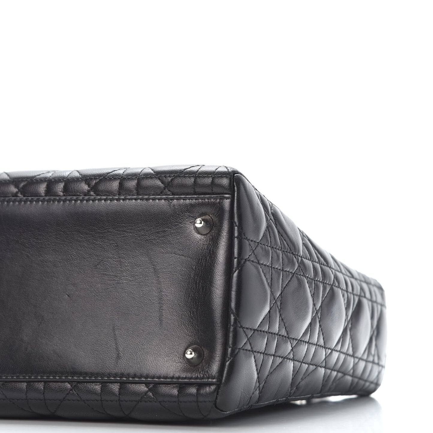 Lambskin Cannage Medium Lady Dior Black