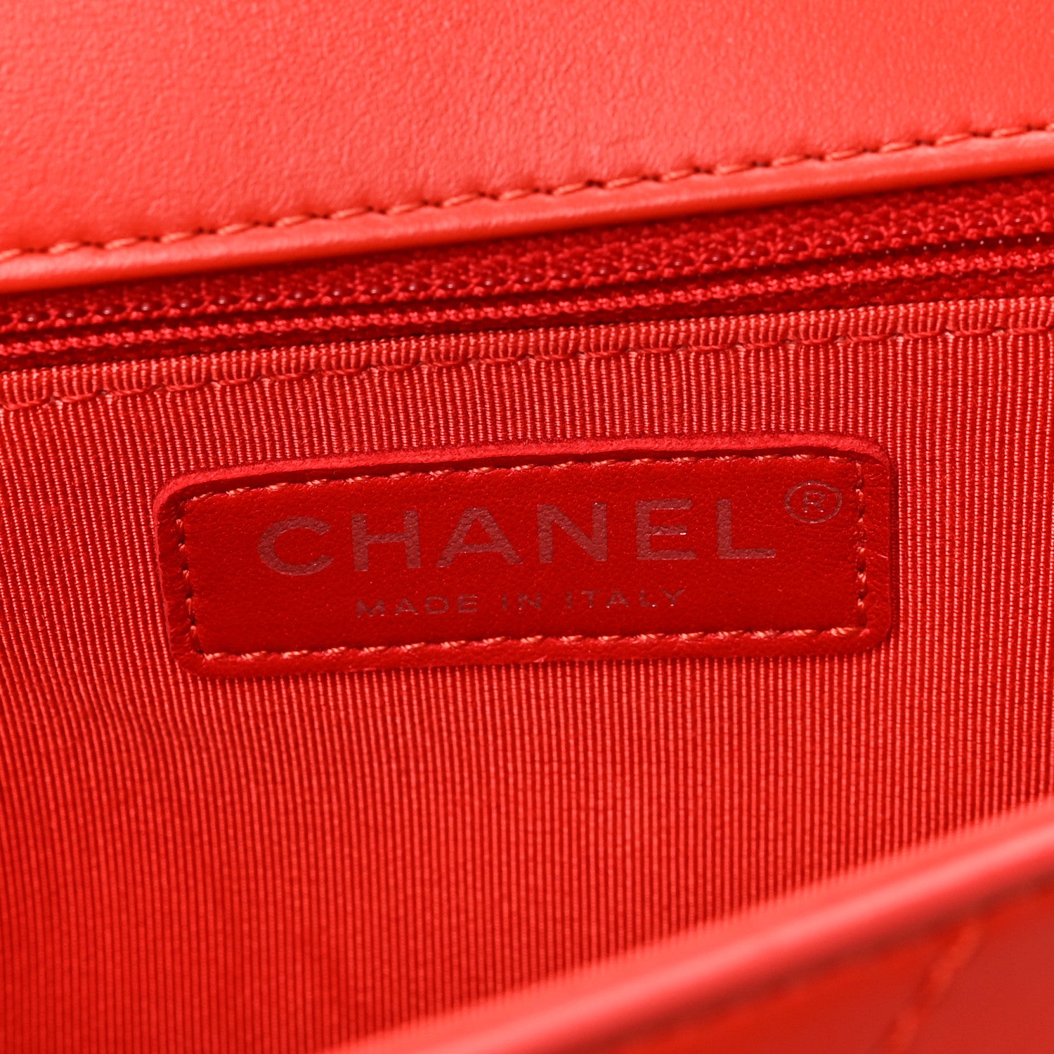 Chanel Calfskin Stitched Ring My Bag Flap Crossbody Red 6 of 9