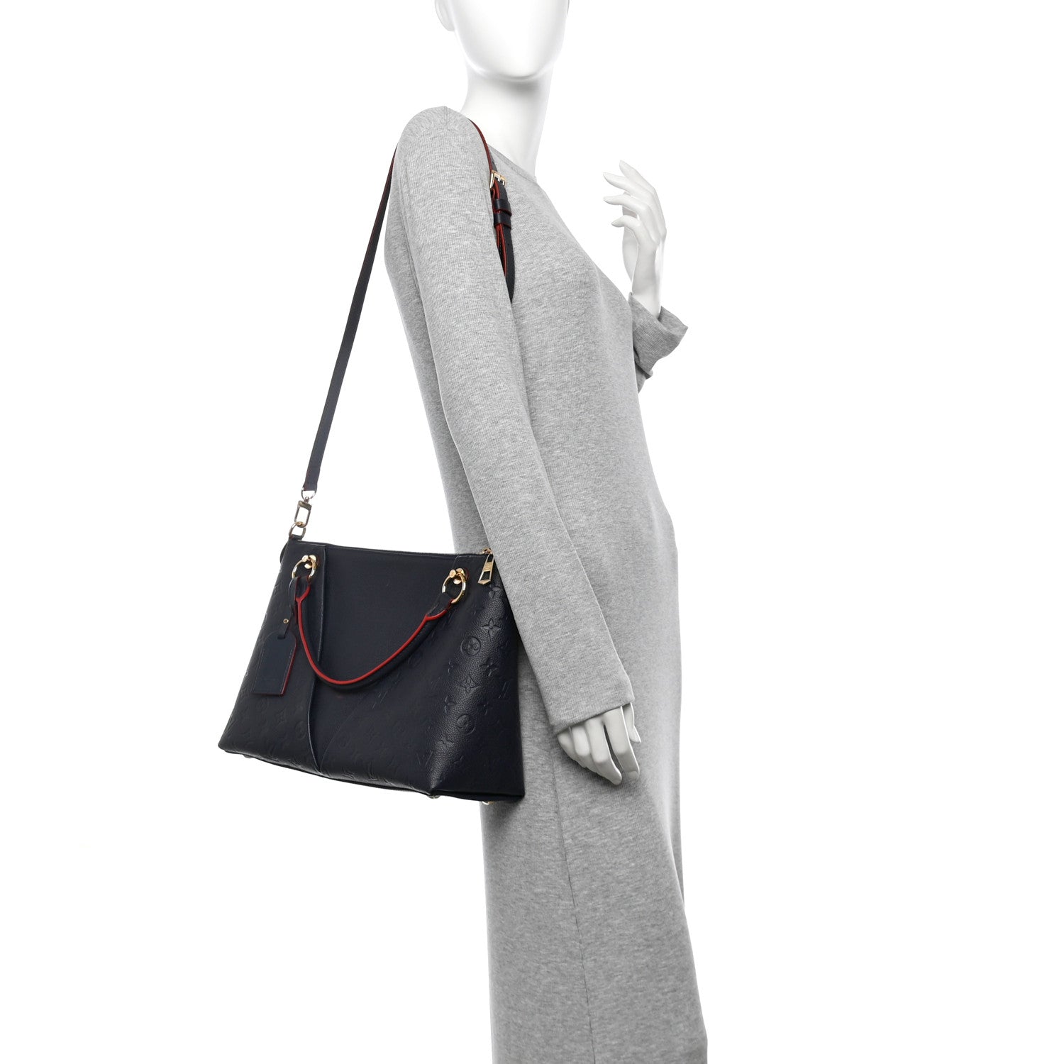 Louis Vuitton Empreinte V Tote MM Marine Rouge 2 of 9