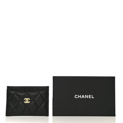 Chanel Caviar Quilted Card Holder Black 12 of 12